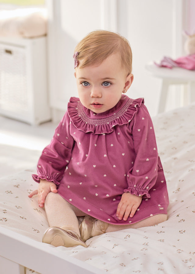 Vestito velluto neonata Mayoral