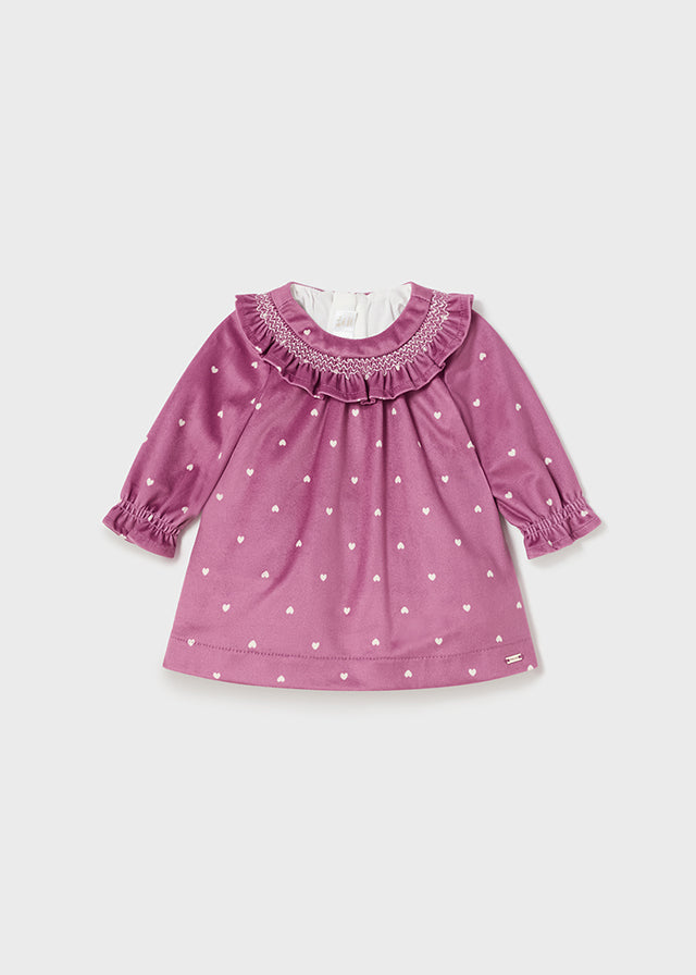 Vestito velluto neonata Mayoral
