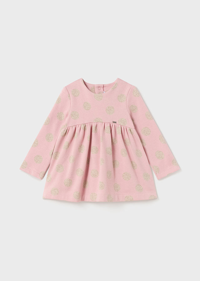 Vestito stampato jacquard baby femmina