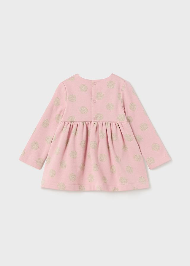 Vestito stampato jacquard baby femmina