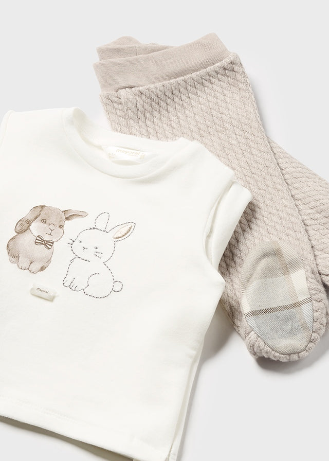 Baby leggings and sweatshirt set
