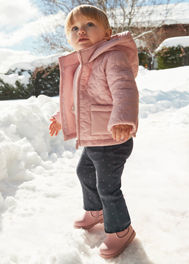 Leggings a zampa costine baby femmina