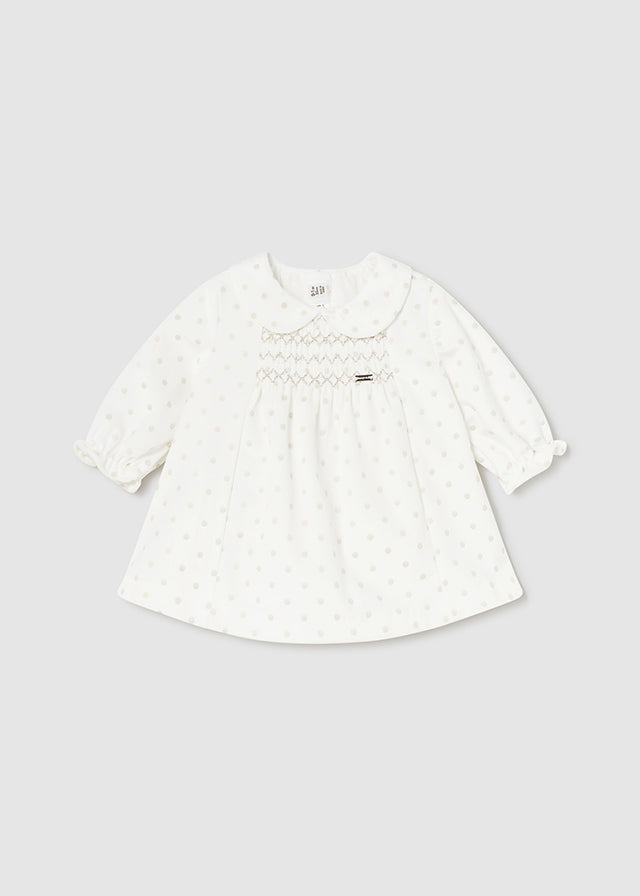 Vestito velluto neonata