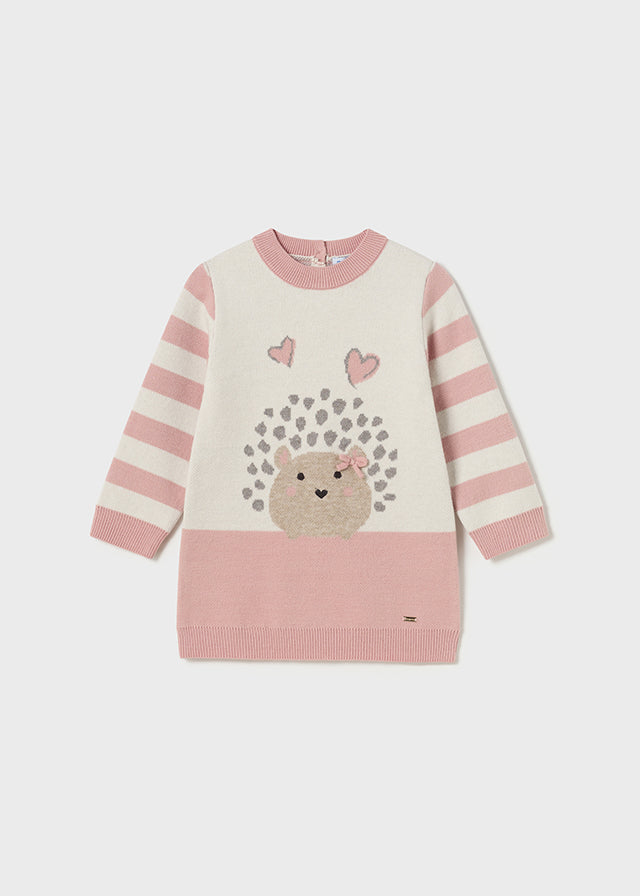 Vestito maglia animali baby femmina