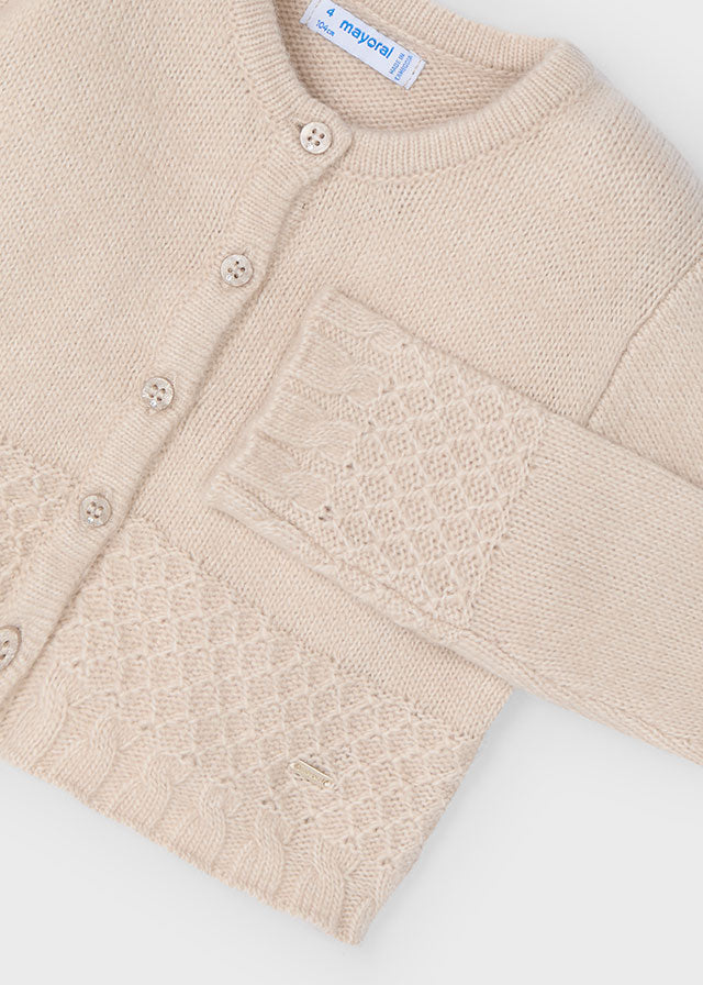Cardigan in maglia bambina