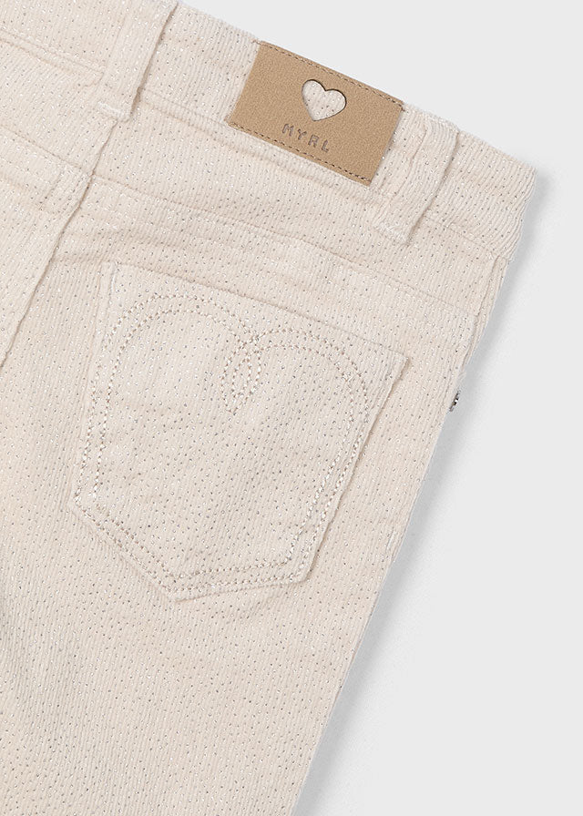 Pantalone velluto a costine bambina