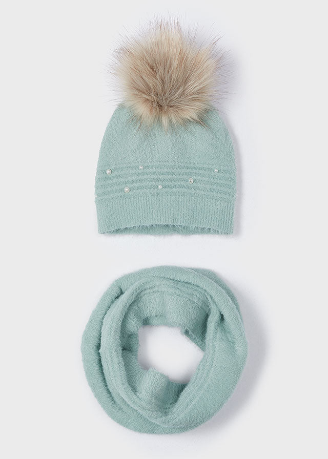 Set cappello e scaldacollo bambina
