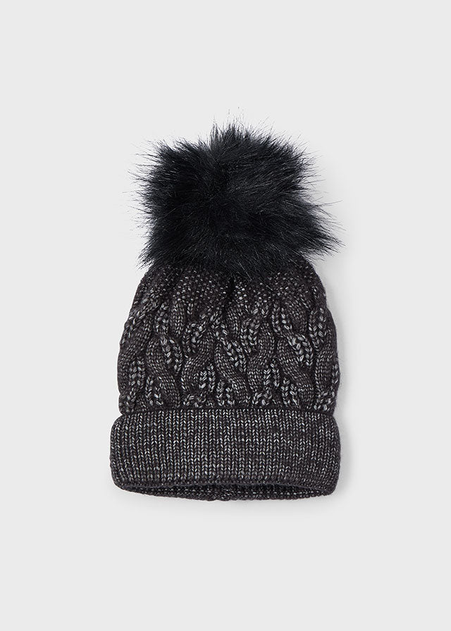 Cappello pompon bambina