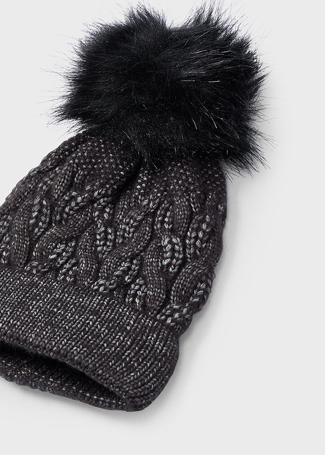 Cappello pompon bambina