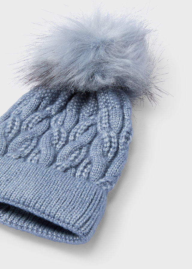 Cappello pompon bambina