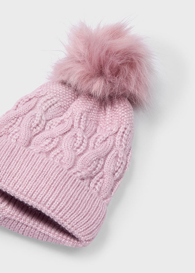 Cappello pompon bambina