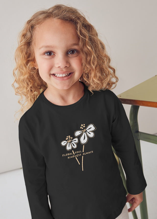 Maglietta fiore bambina Mayoral