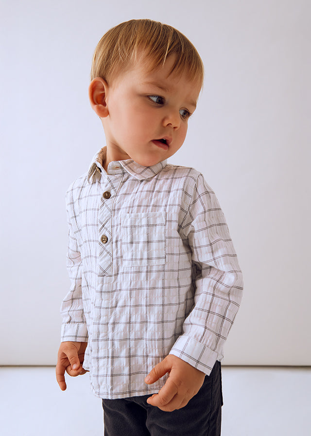 Camicia a quadri baby maschio Mayoral