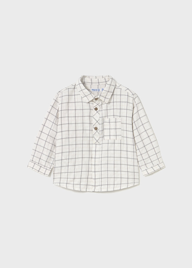 Camicia a quadri baby maschio Mayoral