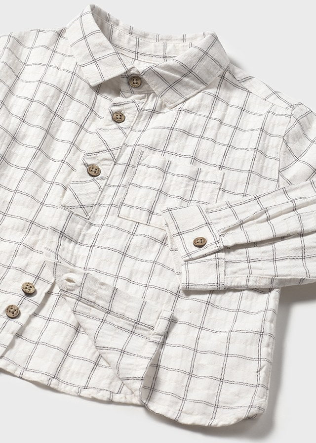 Camicia a quadri baby maschio Mayoral