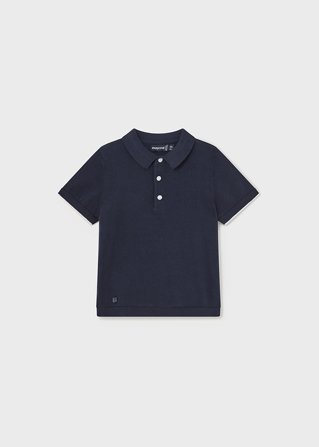 Polo a maglia di cotone baby maschio