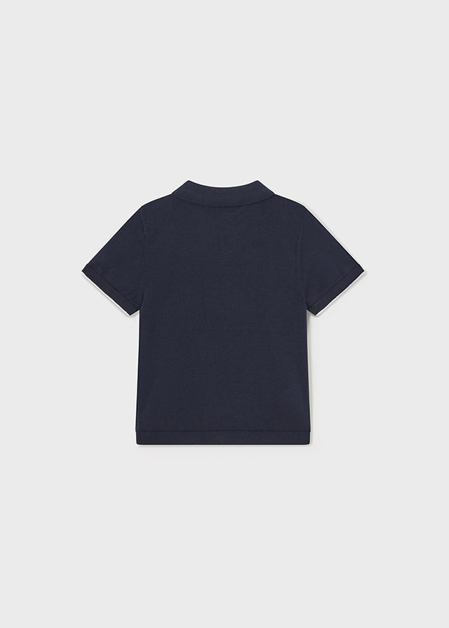 Polo a maglia di cotone baby maschio
