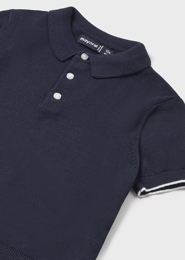 Polo a maglia di cotone baby maschio