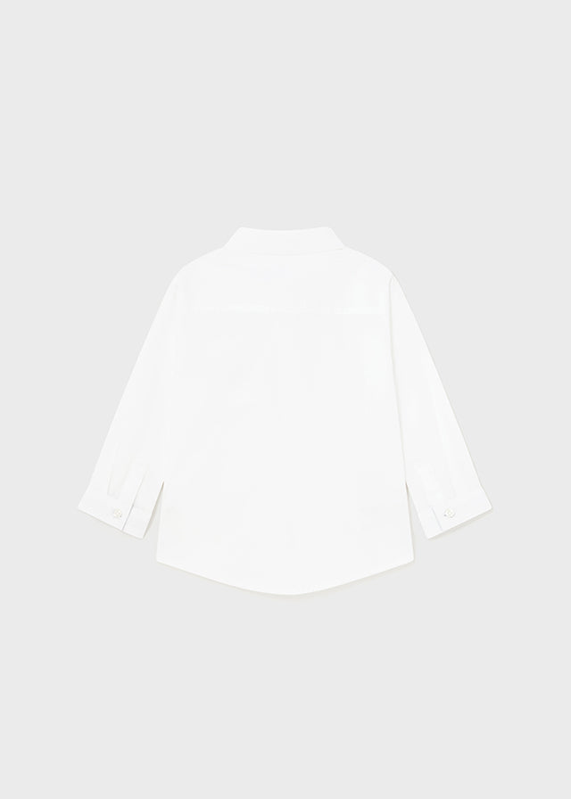 Camicia manica lunga con papillon baby maschio