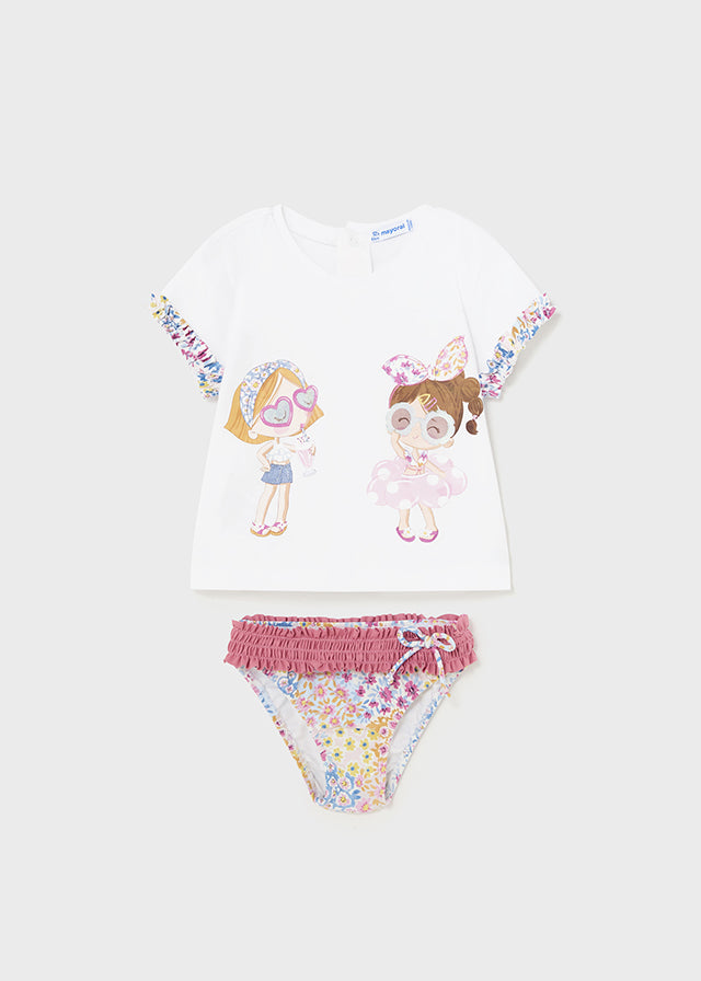 Completo mare 2 pezzi baby femmina
