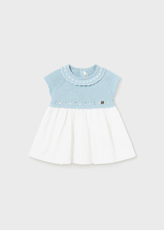 Vestito combined tricot neonata