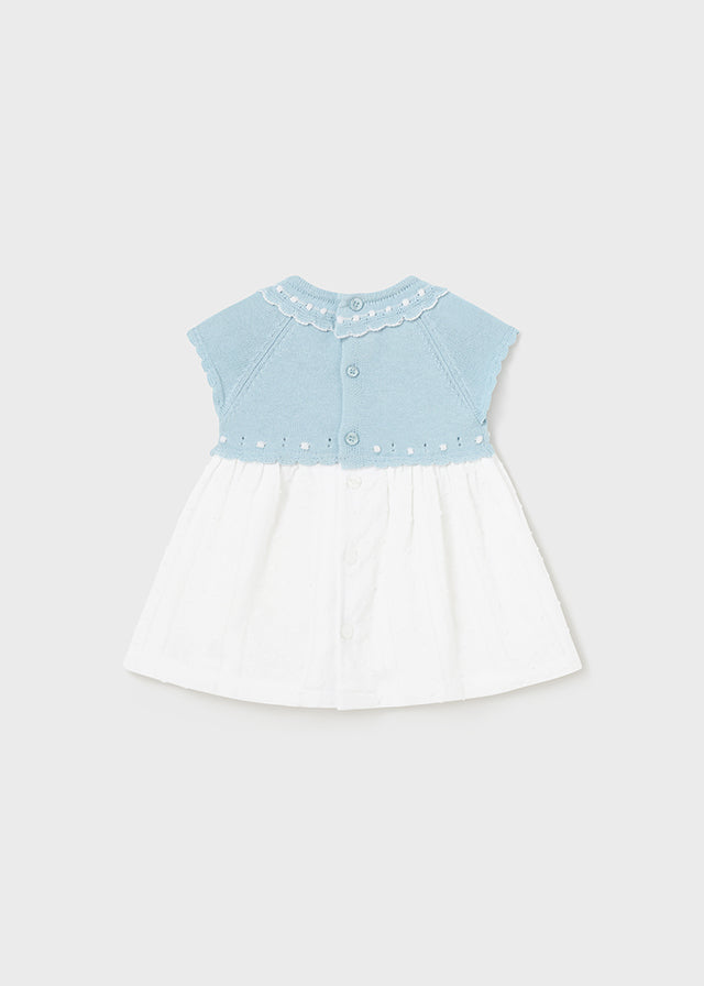 Vestito combined tricot neonata