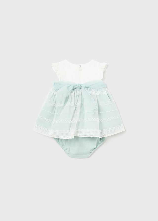 Vestito combinato con copri pannolino neonata