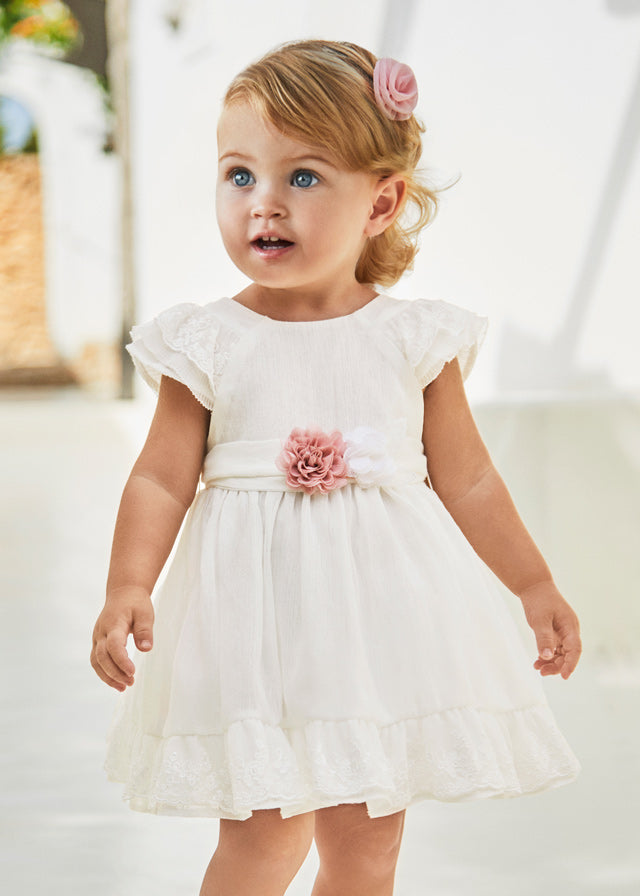 Vestito cerimonia con fusciacca baby femmina