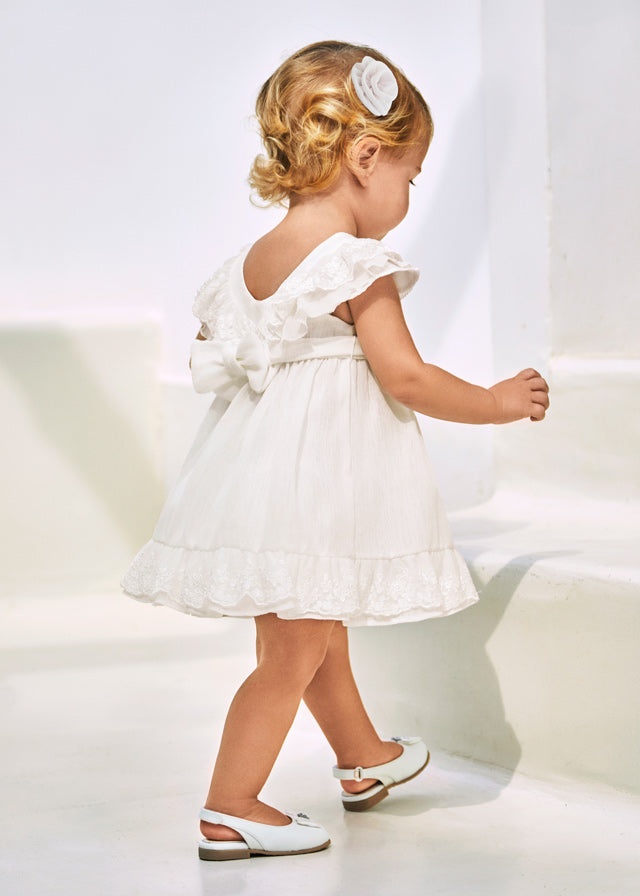 Vestito cerimonia con fusciacca baby femmina