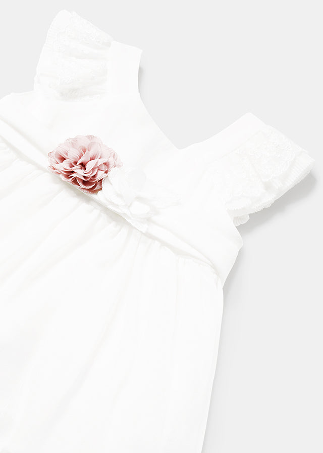 Vestito cerimonia con fusciacca baby femmina