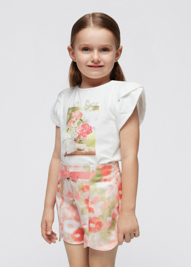 Pantaloncino stampato bambina