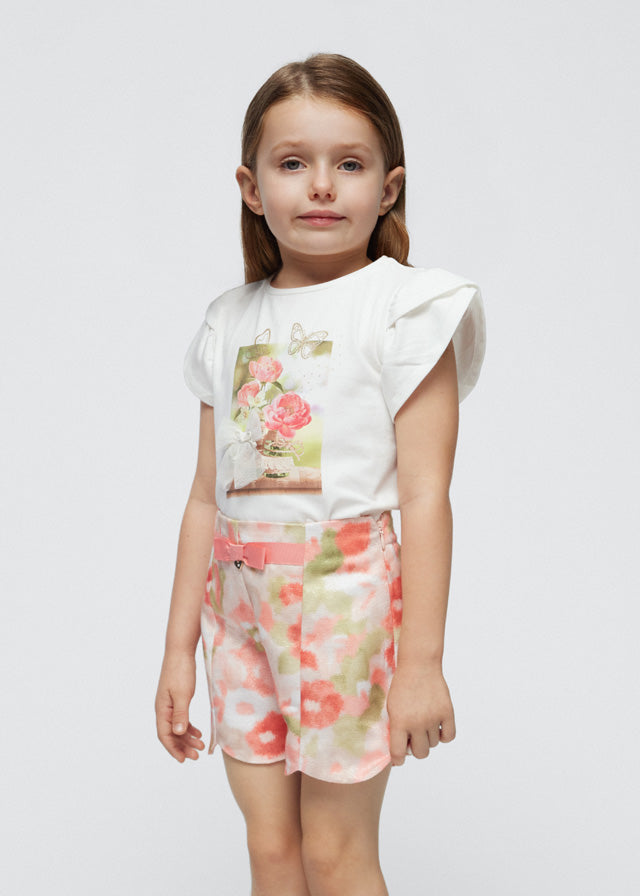 Pantaloncino stampato bambina