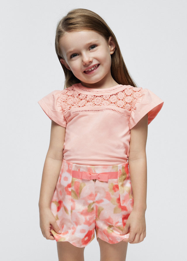 Pantaloncino stampato bambina
