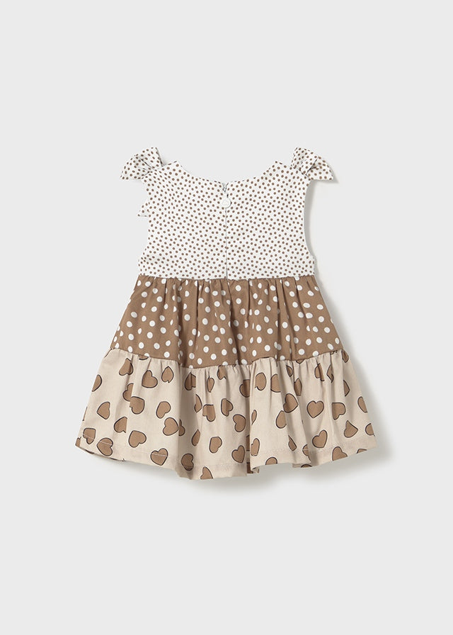Vestito combined volant neonata