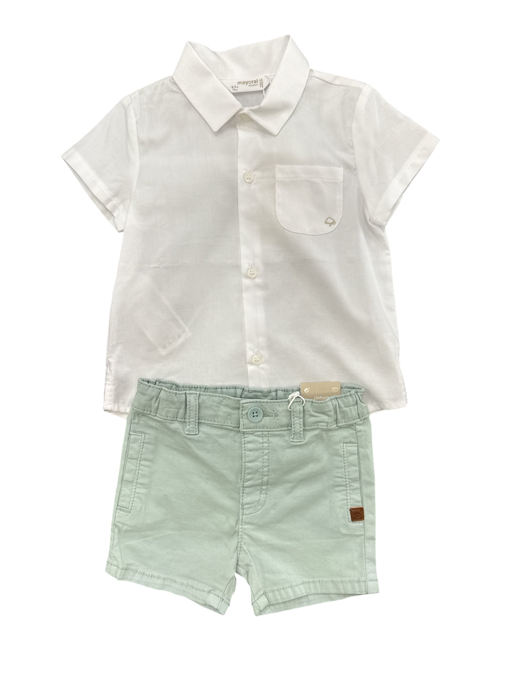 Completo camicia e pantaloncino neonato Mayoral