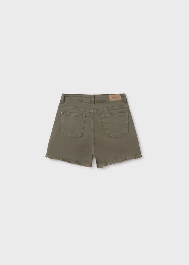 Green shorts girl