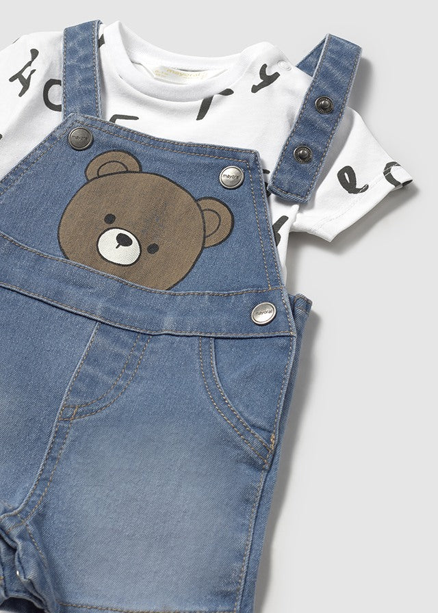 Baby overalls and t-shirt set