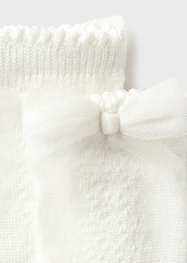 Calze con fiocco baby femmina