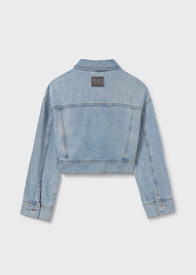 Girl's short denim jacket