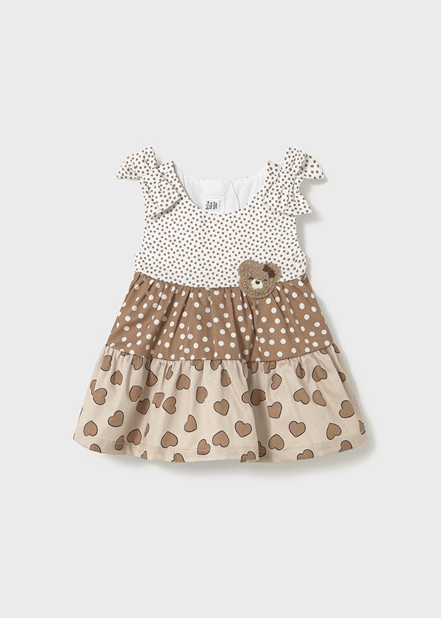Vestito combined volant neonata