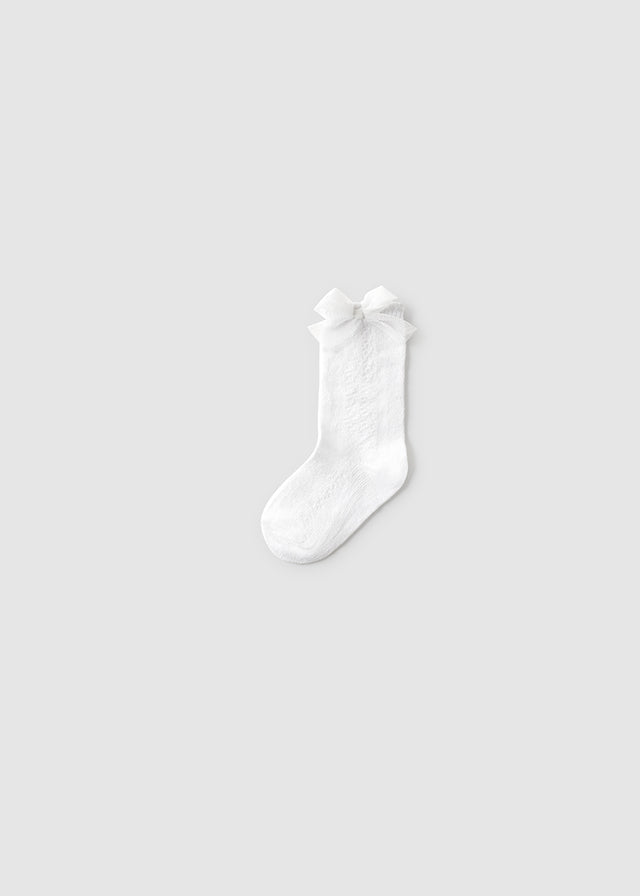 Calze con fiocco baby femmina