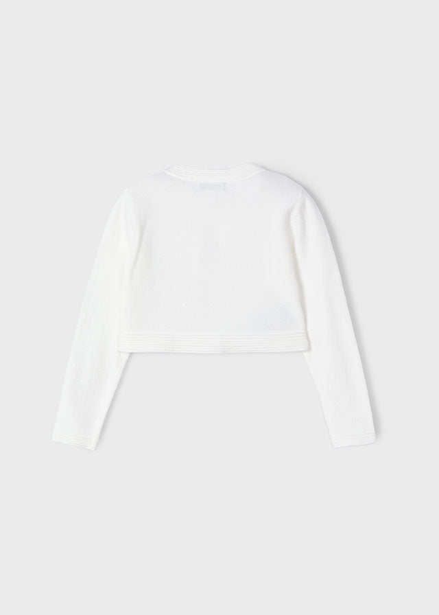 Cardigan basico in maglia bambina