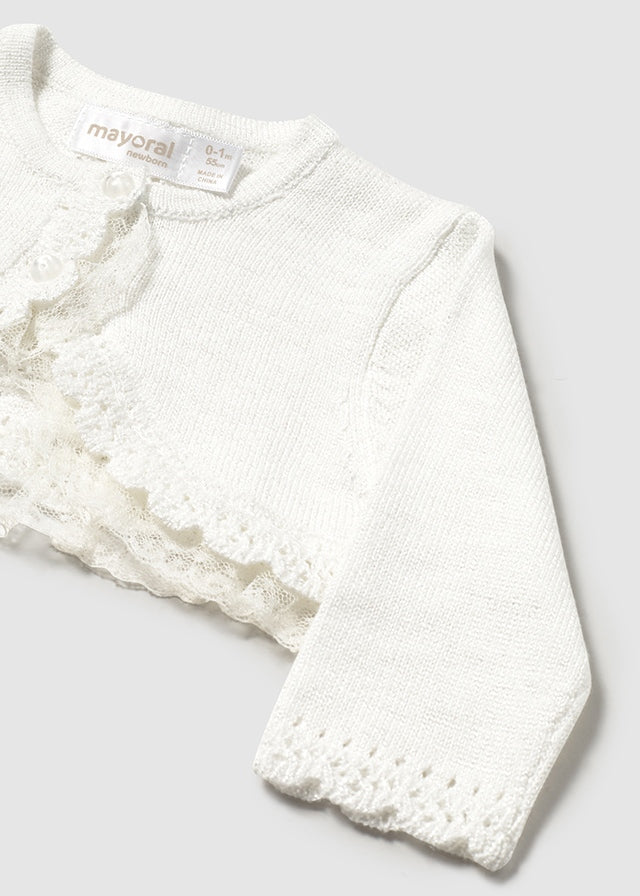 Cardigan tricot cerimonia neonata