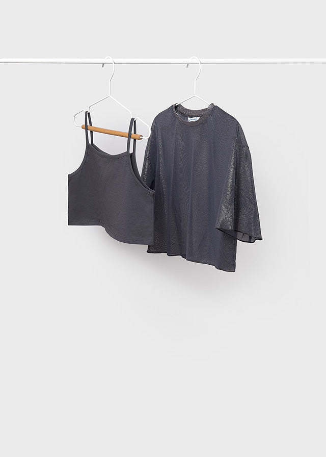 Tulle T-shirt with top girl