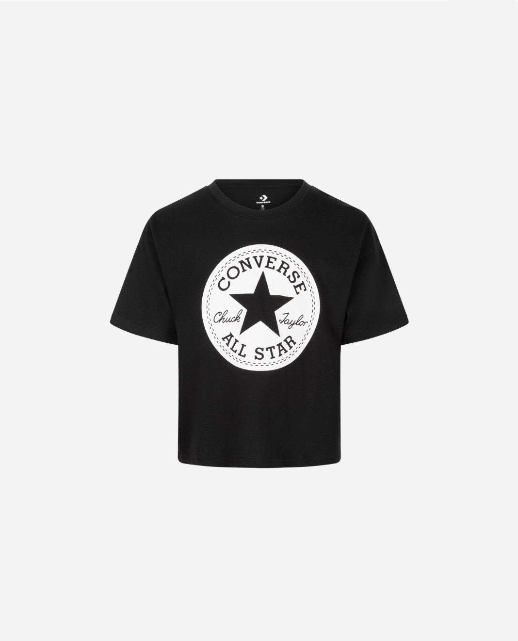 Converse Logo Short Sleeve Crop Top T-Shirt Girl
