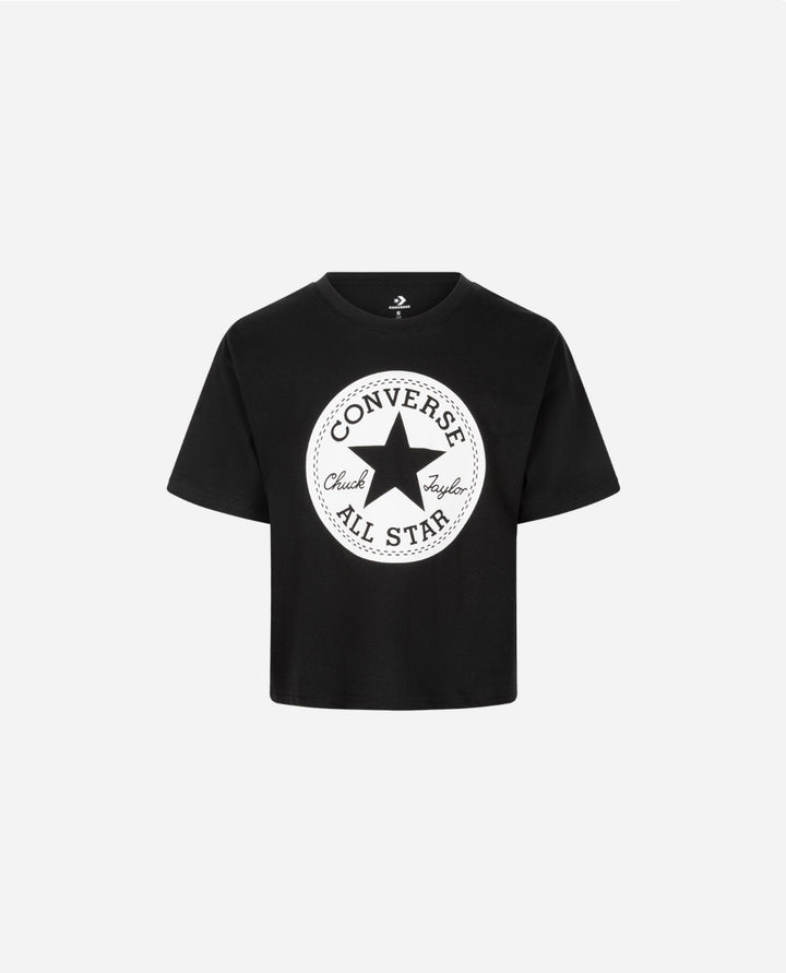 Converse Logo Short Sleeve Crop Top T-Shirt Girl