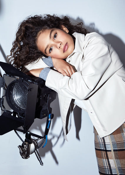 Overshirt similpelle ragazza Mayoral