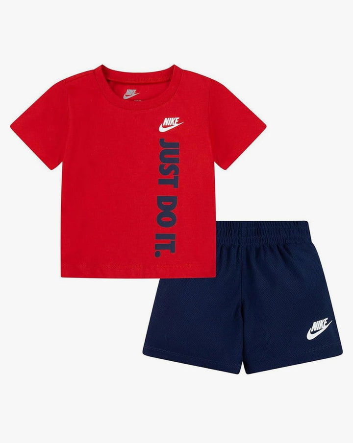 Completo maglietta a maniche corte con grafica e pantaloncino bambino