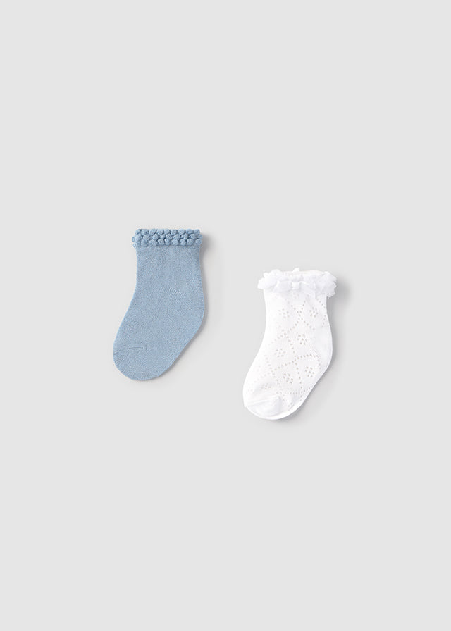 Set 2 calzini eleganti baby femmina