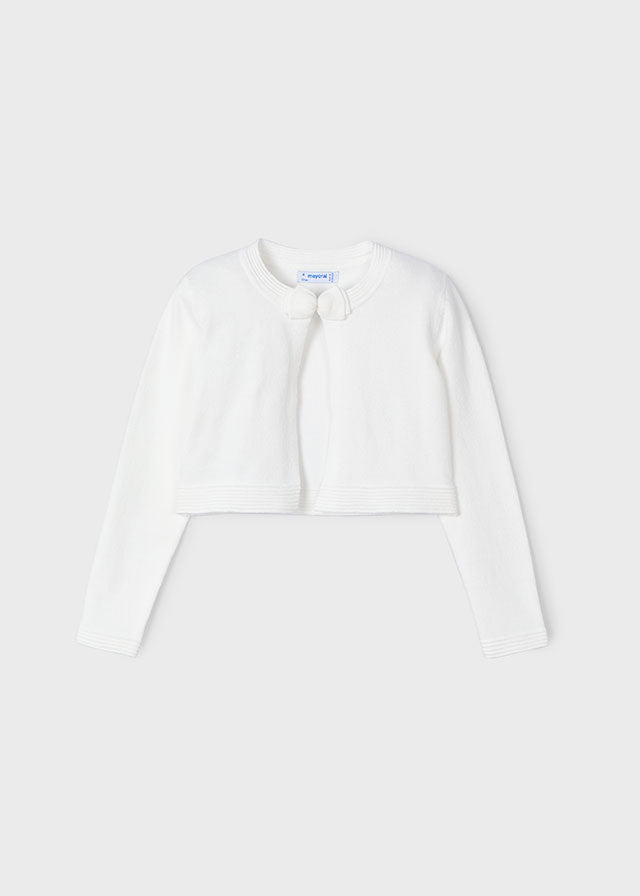 Cardigan basico in maglia bambina